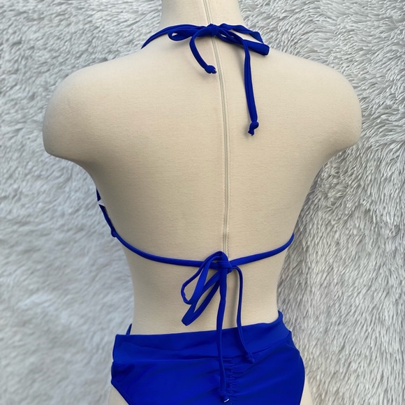 NEW 3 Piece bikini set in color blue size Large - Picture 3 of 5